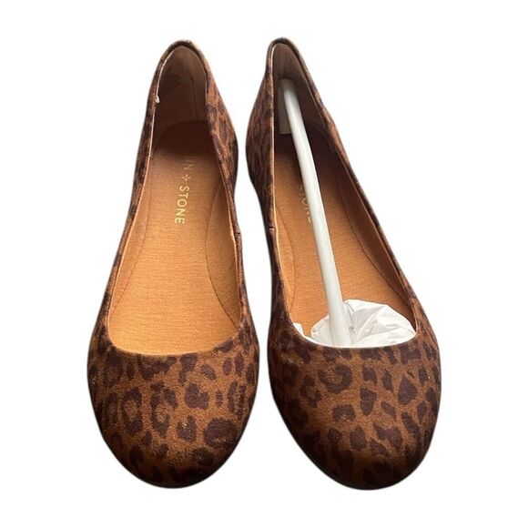 Sun + Stone Women's Eliana Ballet Flats Leopard Print Womens Sz 6.5 READ DESCRIP - Picture 6 of 8